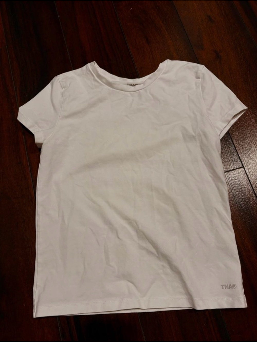 TNA White Short Sleeve Crew Neck Tee